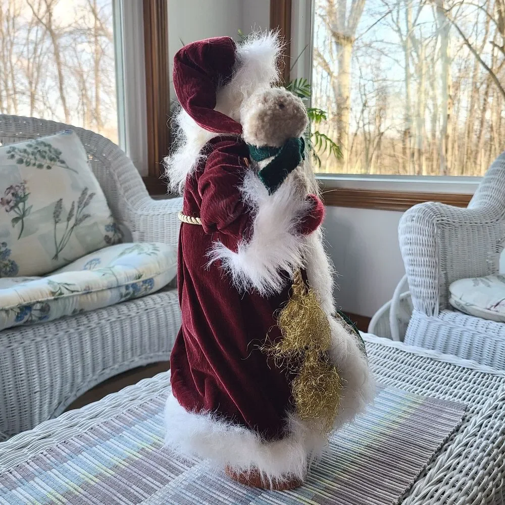 Vintage Old World Father Christmas Kris Kringle Santa Claus Figurine Decoration